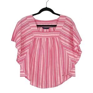 Tommy Hilfiger Striped Butterfly Sleeve Top